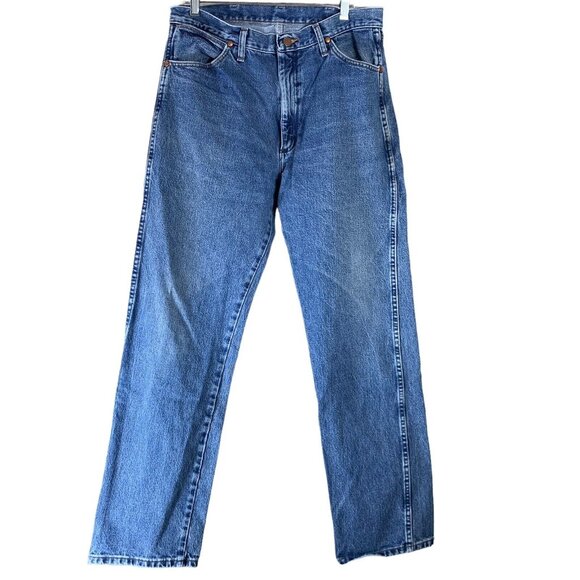 Vintage Wrangler Jeans 13MWZGK Size 33x33 100% Cotton Cowboy Cut Mens Pants
